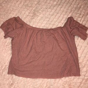 Off the shoulder crop top
